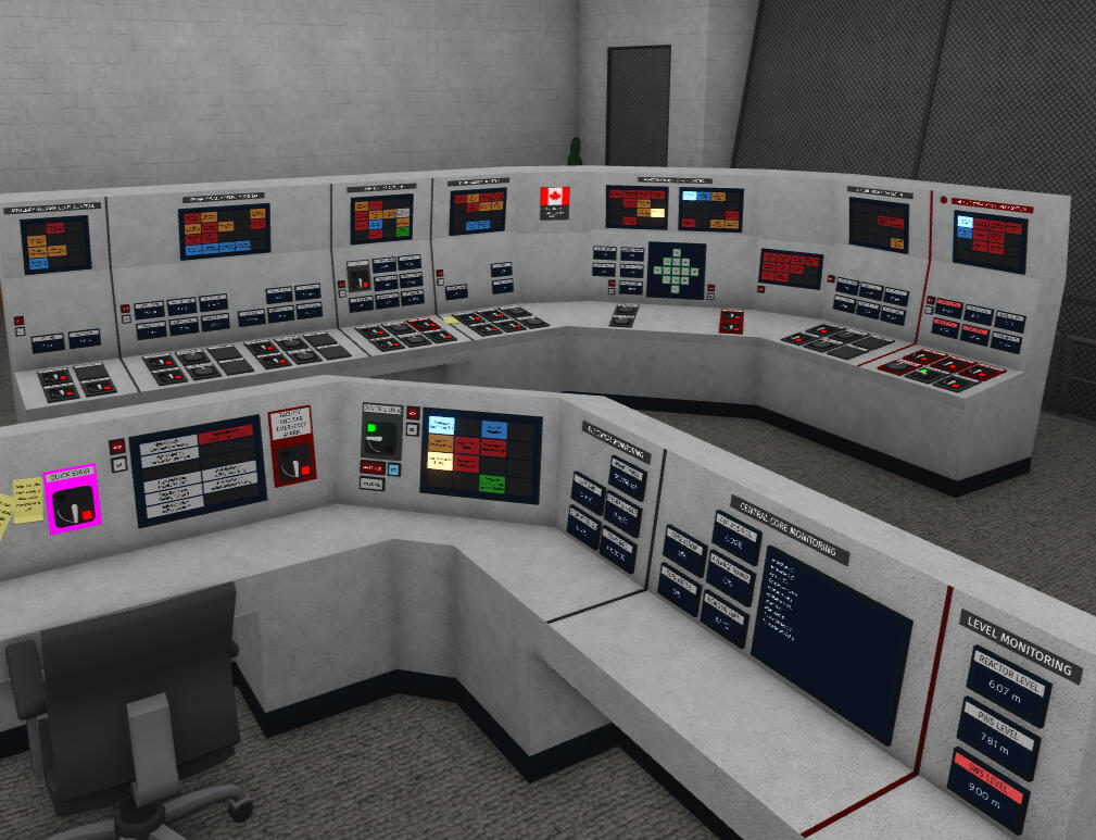 Reactor control room